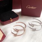 AAA Cartier Juste Un Clou Diamond Earrings Replica - 925 Silver 